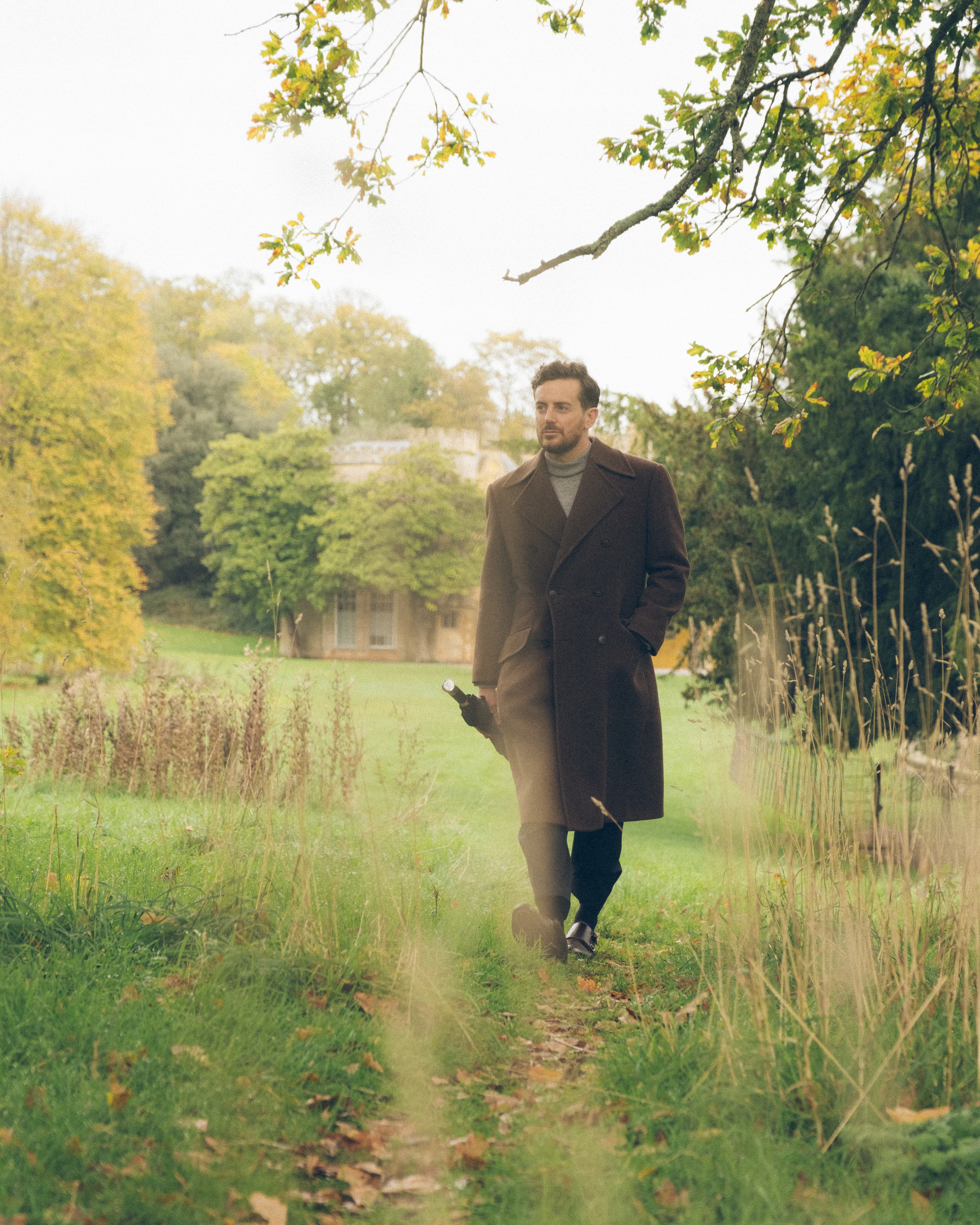 Hands on face portrait