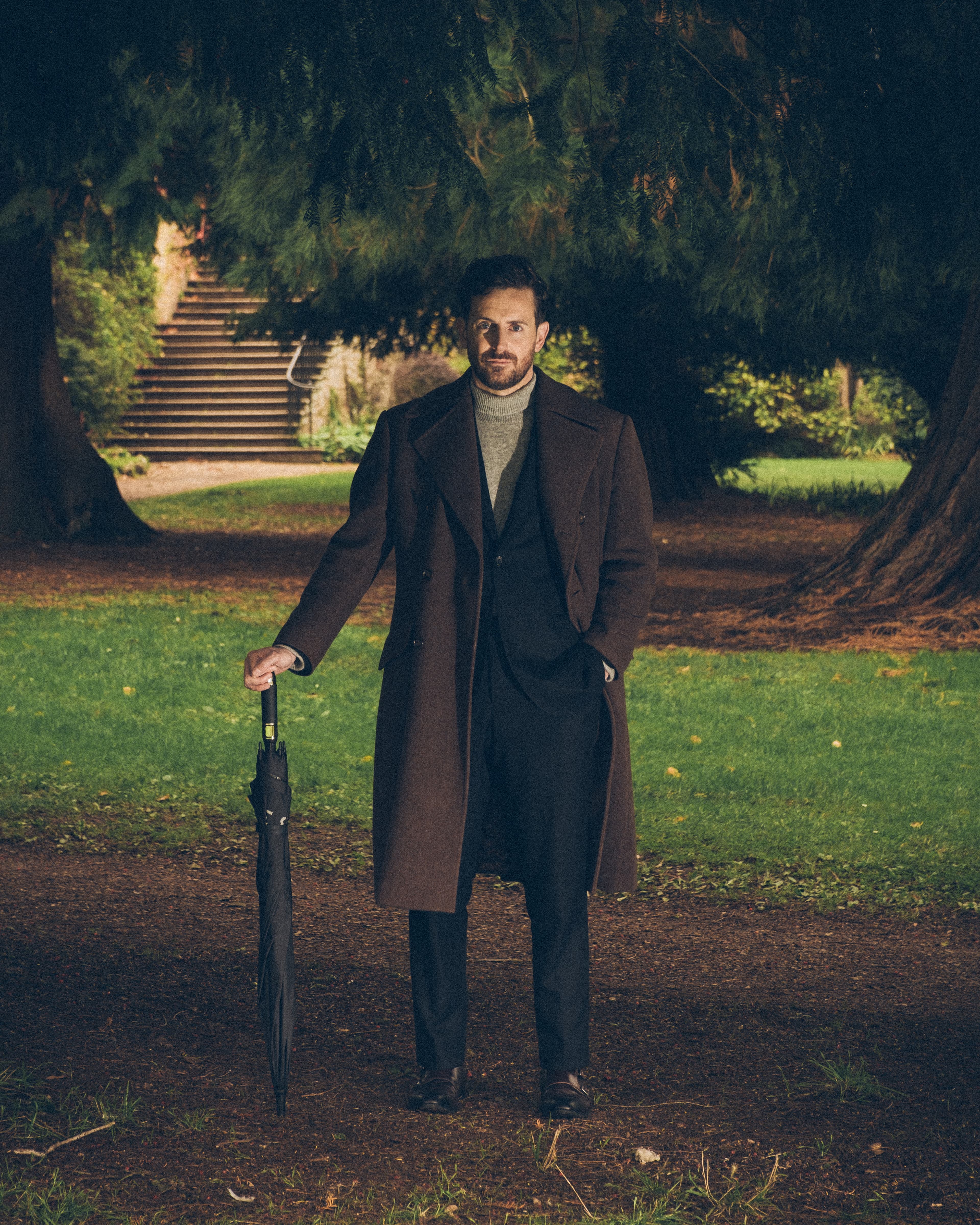 Hands on face portrait