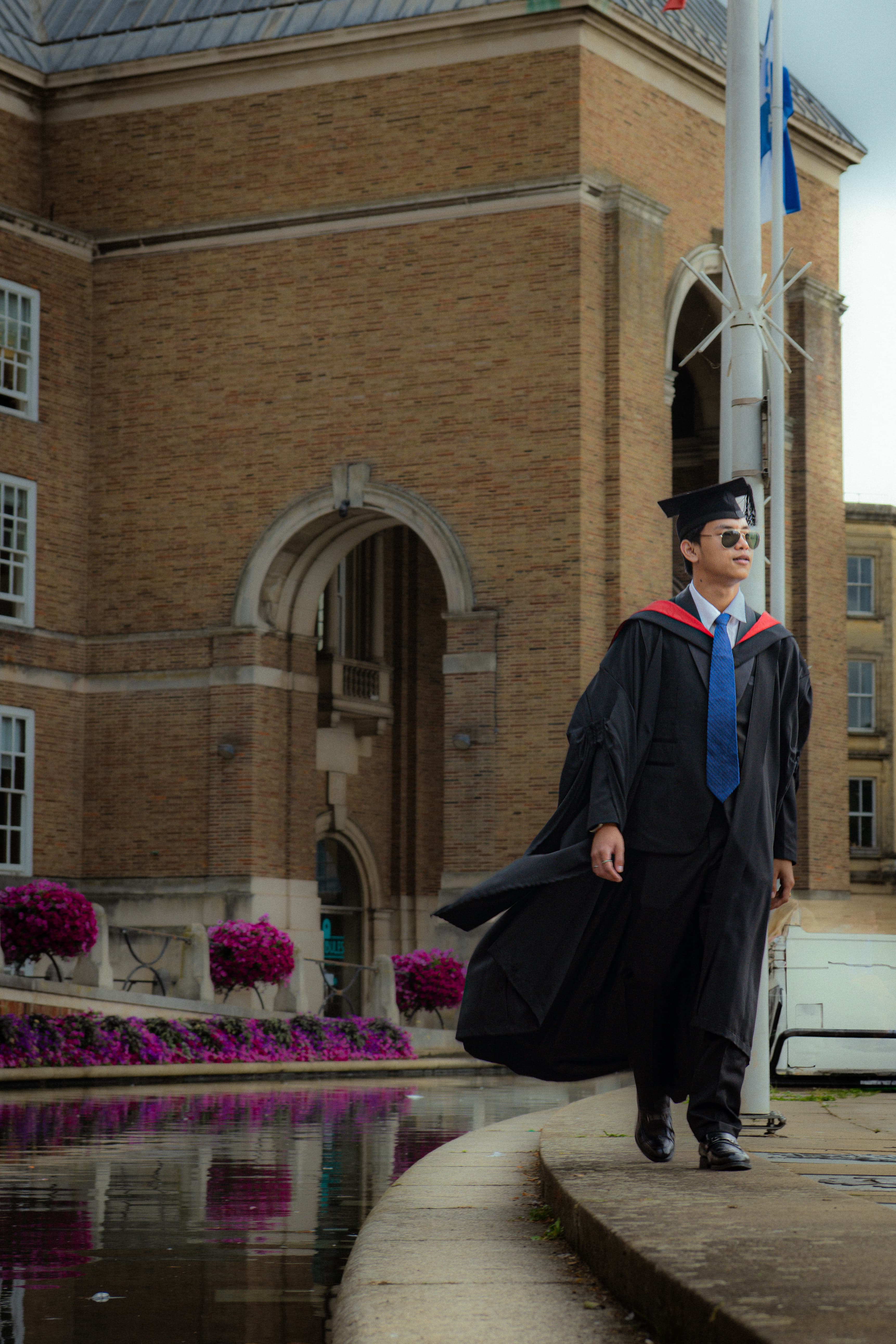Graduate portrait with diploma